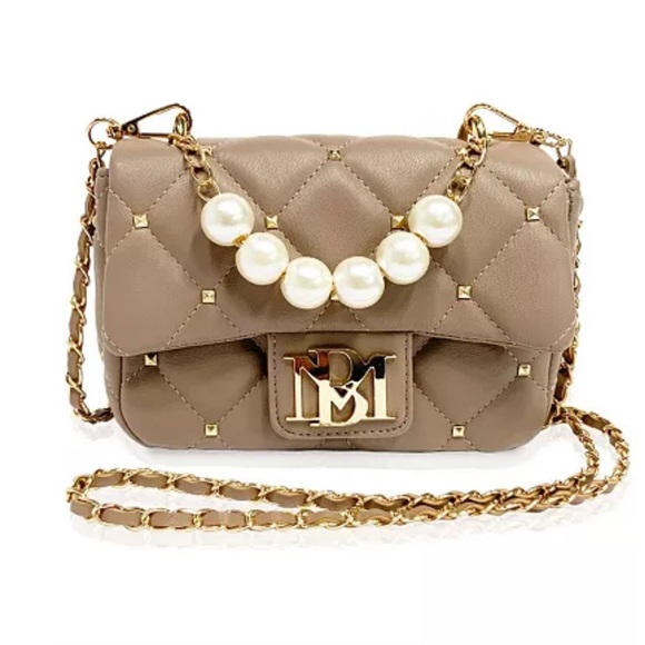 Badgley Mischka Handbags - Badgley Mischka Taupe Quilted Crossbody (NWT)